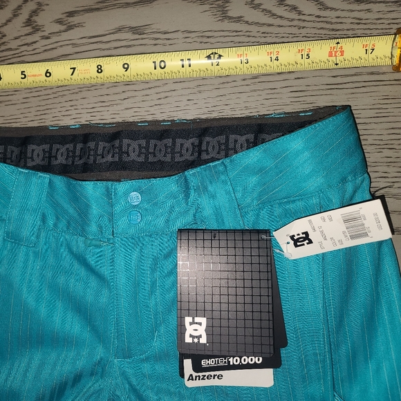NWT Women's DC Exotex Anzere 10k Series Snowboard Ski Snow Pants Aqua M $200 - Picture 9 of 11